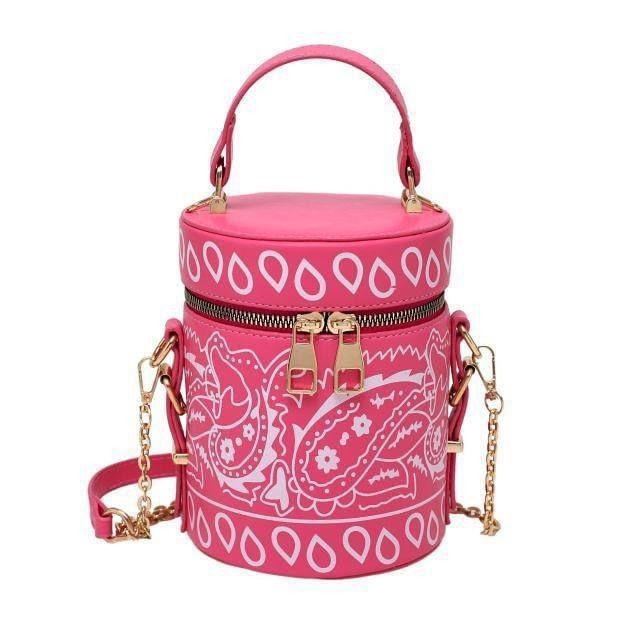Girl's Printed Nylon Handbag Pink