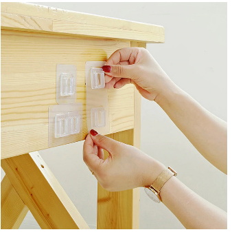 Double Sided Adhesive Wall Hooks - Transparent