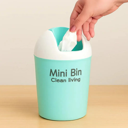 Mini Plastic Desktop Trash Bin