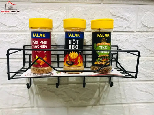 Multipurpose wall Mounted Storage Rack With Adhiesive Hook