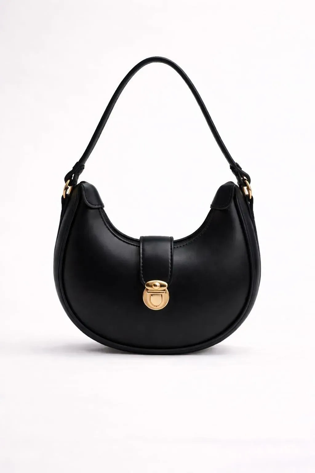 Girl's Leather Plain Shoulder Bag