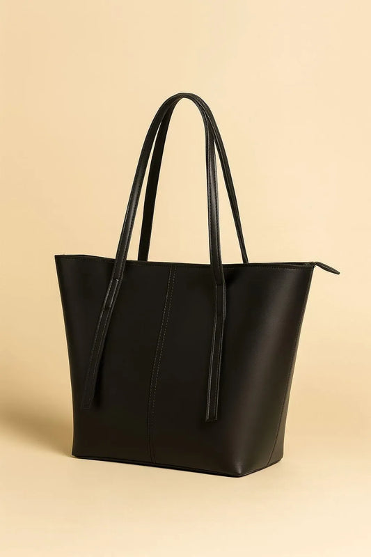 Women's Leather Plain Shoulder Bag