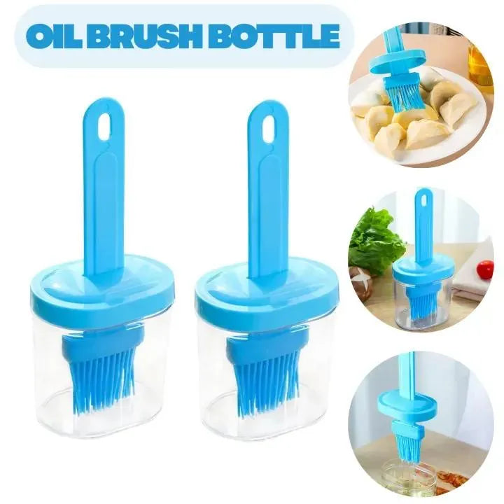 Oil Brush with Bottle, 1 Pc