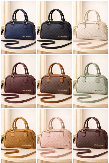 Girl's Leather Plain Shoulder Bag