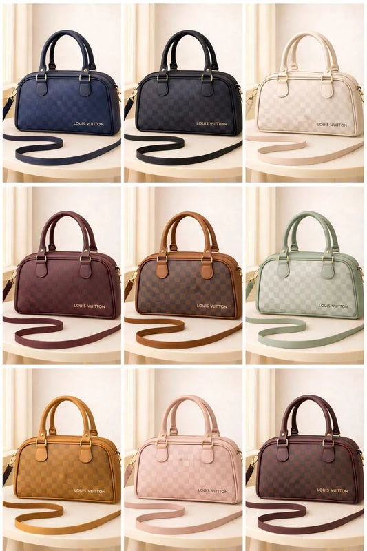 Girl's Leather Plain Shoulder Bag