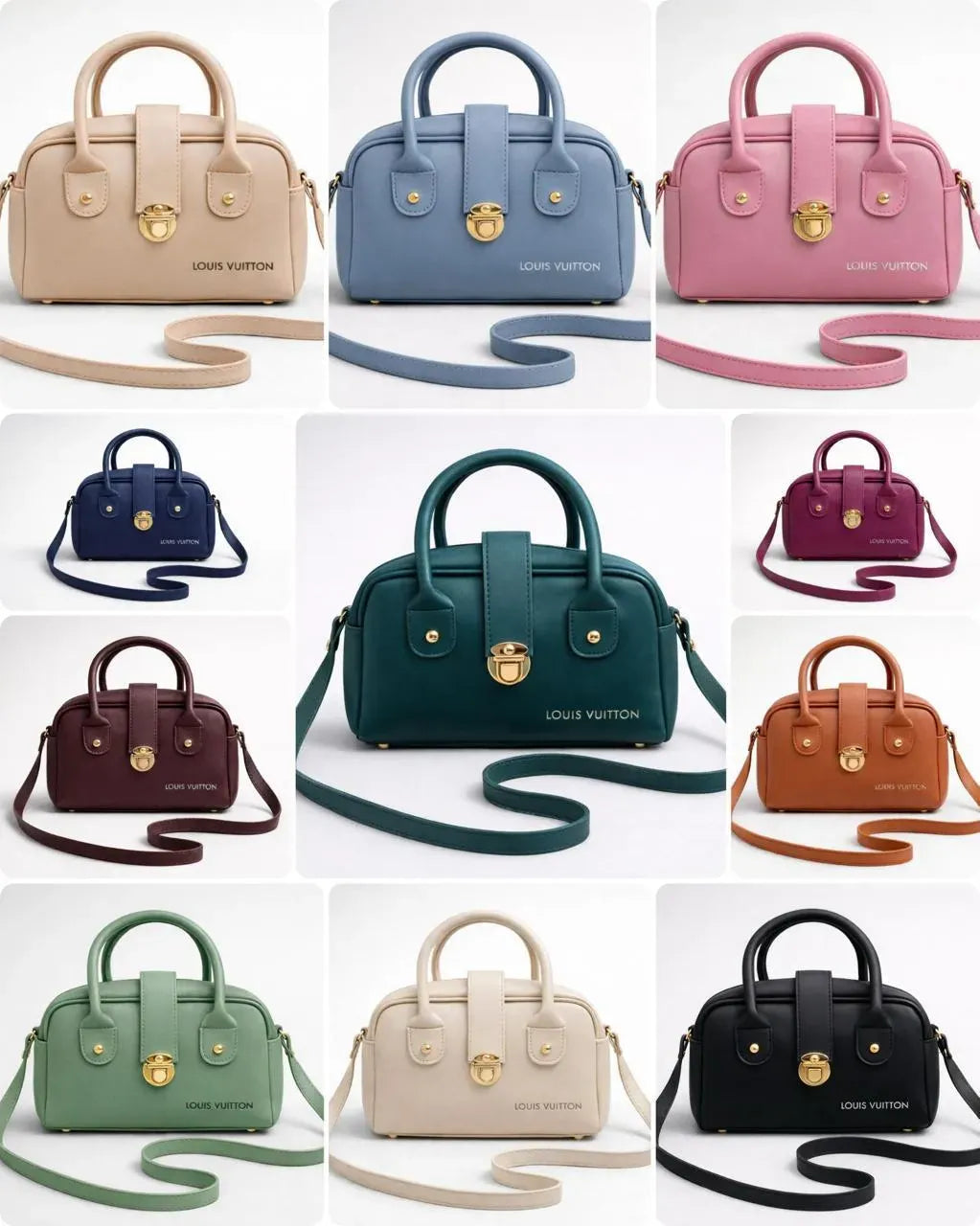 Women's Leather Plain Hand Bag