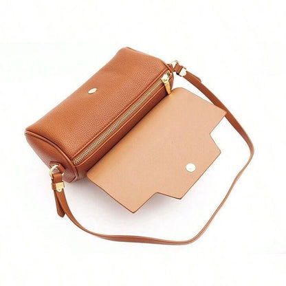 Brown Leather Crossbody Bag for Women Modern Fashion