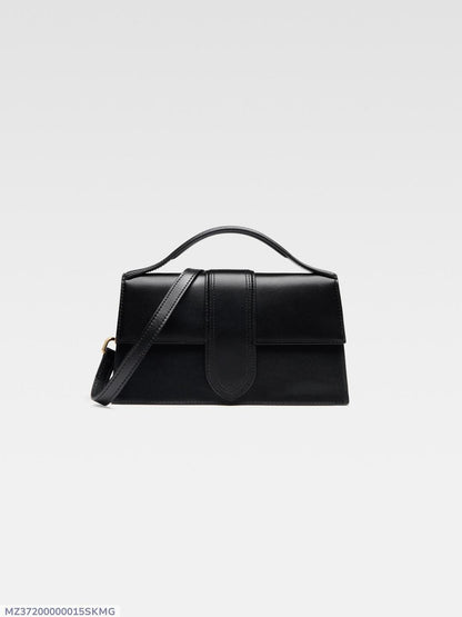 Black PU Leather Women's Handbag with Top Handle